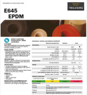 3 mm - EPDM E645 - Guma nietoksyczna do kontaktu z wodą pitną, szerokość 1400 mm (-40/+120°C)