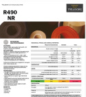4 mm - PARAGUMA AG 6 - R490NR - Guma odporna na ścieranie, paraguma 45°Sh szerokość 1400 mm, beżowa (-40/+85°C)