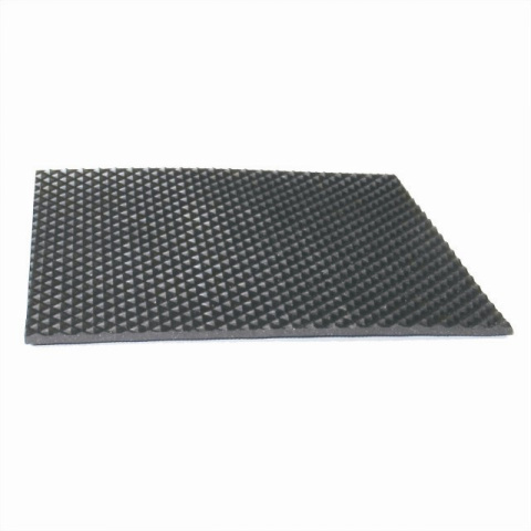 3 mm - Wykładzina gumowa ryflowana SBR 65°Sh, szerokość 1200 mm -30°/+70°C - piramida