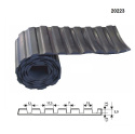5 mm - Wykładzina gumowa ryflowana SBR 70°Sh, grubość 5 mm, szerokość 1200 mm