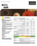 10 mm - NBR B571 (65°ShA) - FDA biała, odporna na olej, guma 65°Sh szerokość 1400 mm (-35/+110°C)