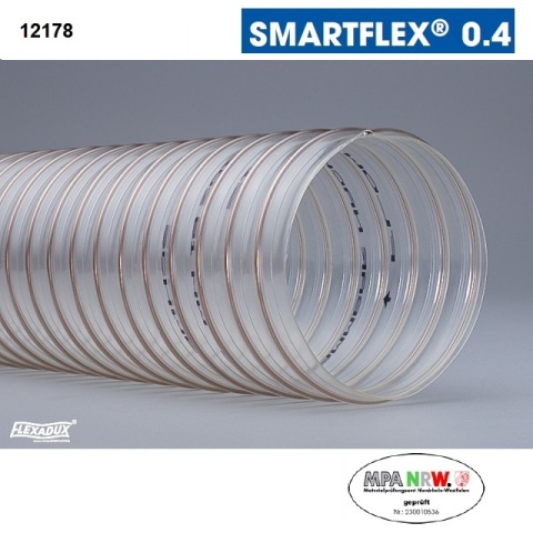 50 mm - SMARTFLEX® 0.4 - Wąż ssący antystatyczny, trudnopalny, odporny na hydrolizę - 0,4 mm