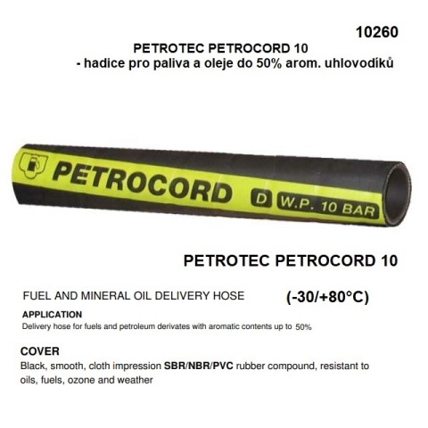 40 mm - PETROCORD - Wąż tłoczny do produktów naftowych