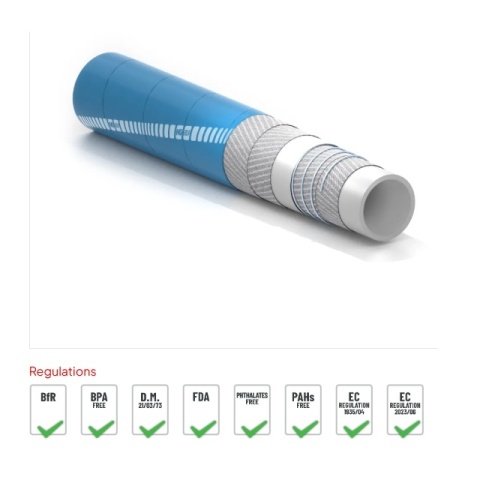 51 mm - FOODFLEX - Wąż ssąco tłoczny do mleka i produktów spożywczych - 6 BAR