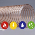75 mm - SMARTFLEX - Wąż antystatyczny, trudnopalny (Atex) - 1,4 mm