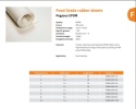 10 mm - EPDM- PEGASUS - FDA 60° Sh - Biała guma bez wkładki 5 MPa, wydłużenie 300% (-25°/+140°C)